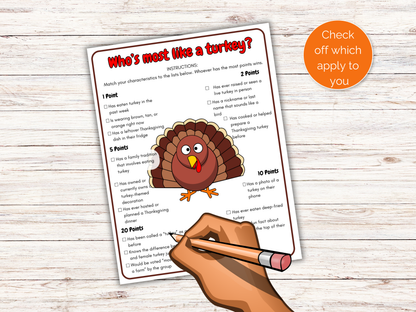 Who's The Most Like a Turkey