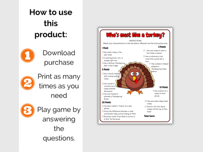 Who's The Most Like a Turkey