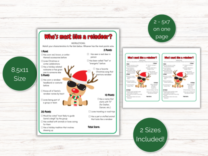 Who's The Most Like a Reindeer