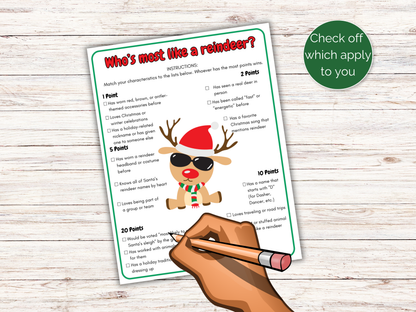 Who's The Most Like a Reindeer