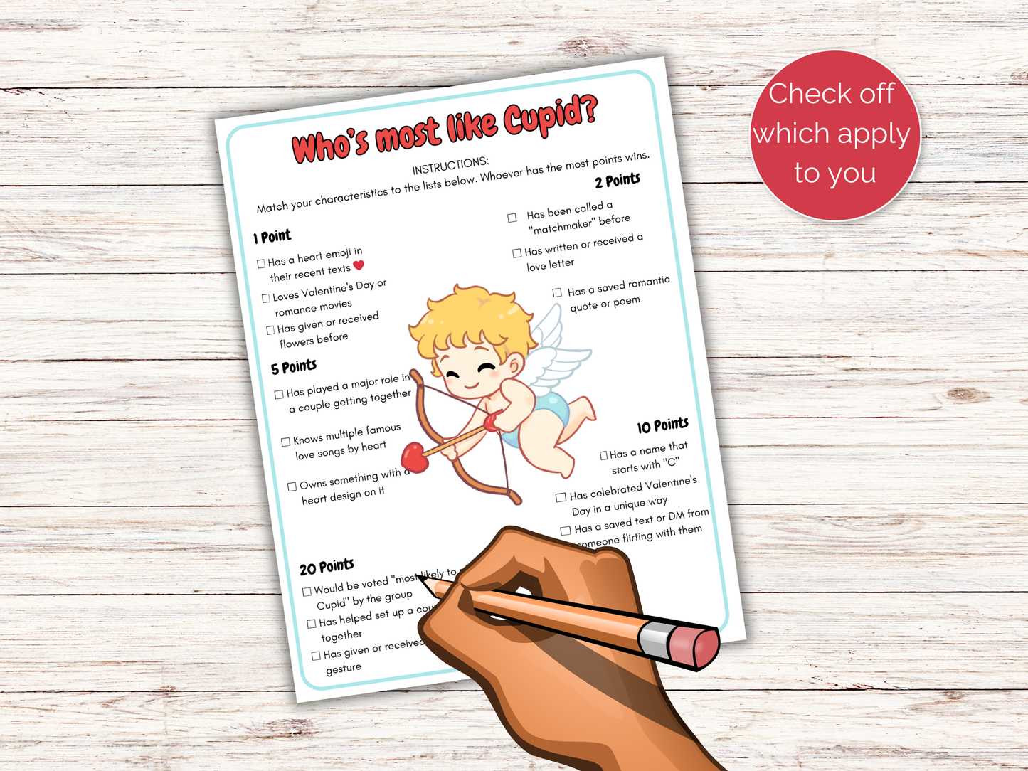 Who's The Most Like Cupid