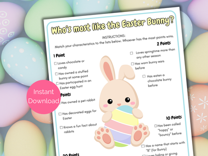 Who's The Most Like the Easter Bunny