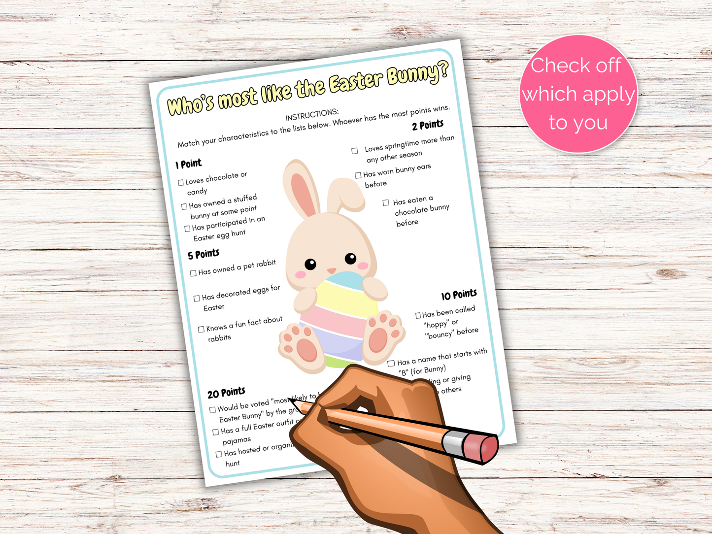 Who's The Most Like the Easter Bunny