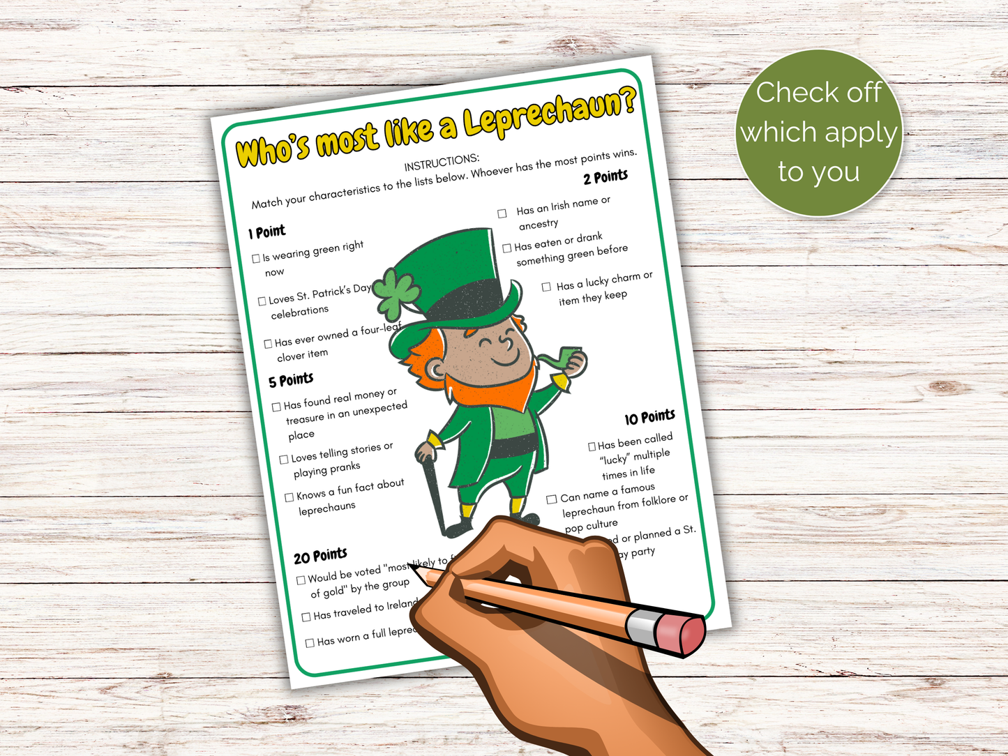 Who's The Most Like a Leprechaun