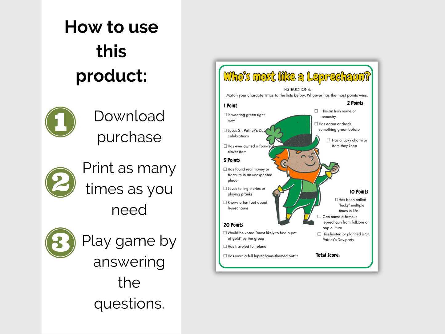 Who's The Most Like a Leprechaun