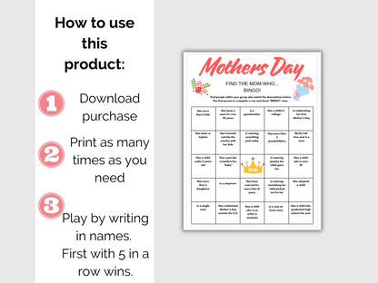 Mothers Day Find Someone Who
