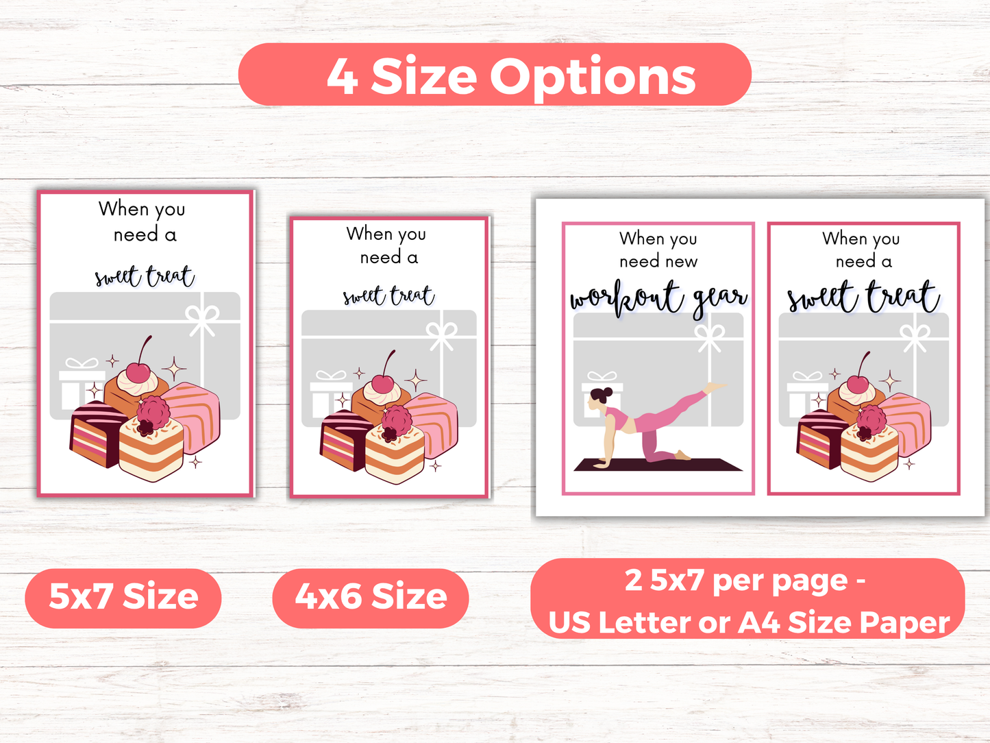 Mothers Day Gift Card Book Editable or Printable
