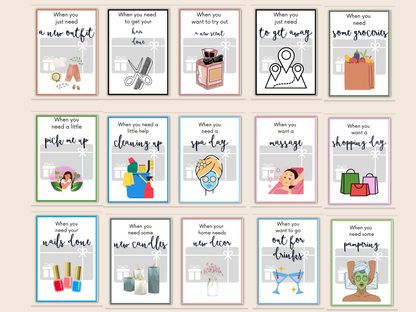 Mothers Day Gift Card Book Editable or Printable