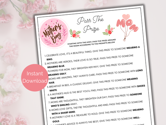 Mothers Day Pass The Prize