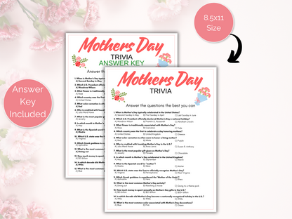 Mothers Day Trivia Game