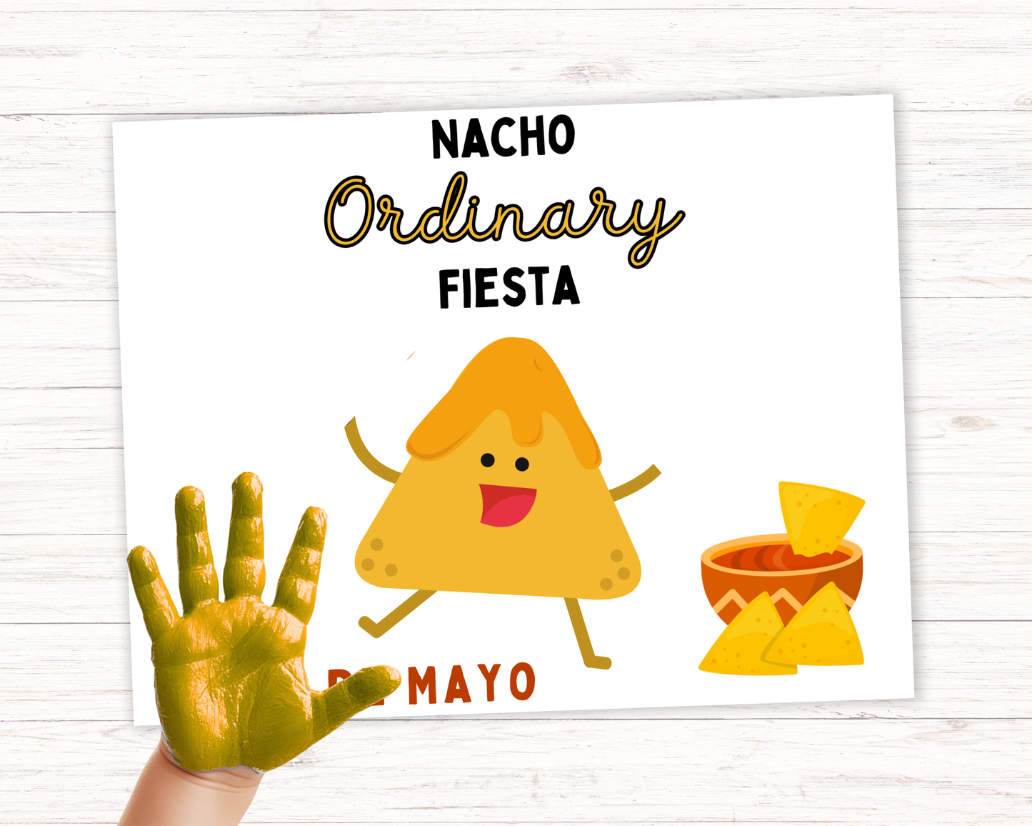Cinco De Mayo Nacho Handprint Art