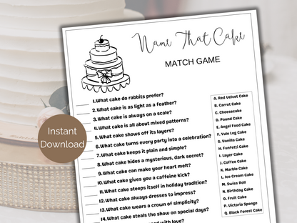 Cake Match Game