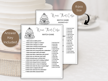 Cake Match Game