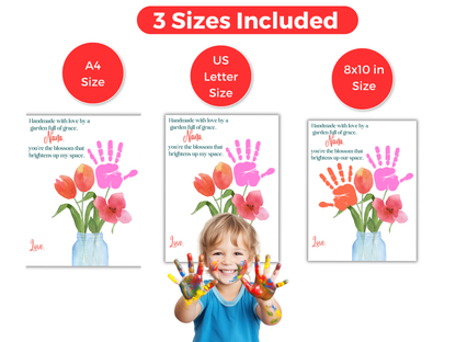 Nana Flower Handprint Art Poem