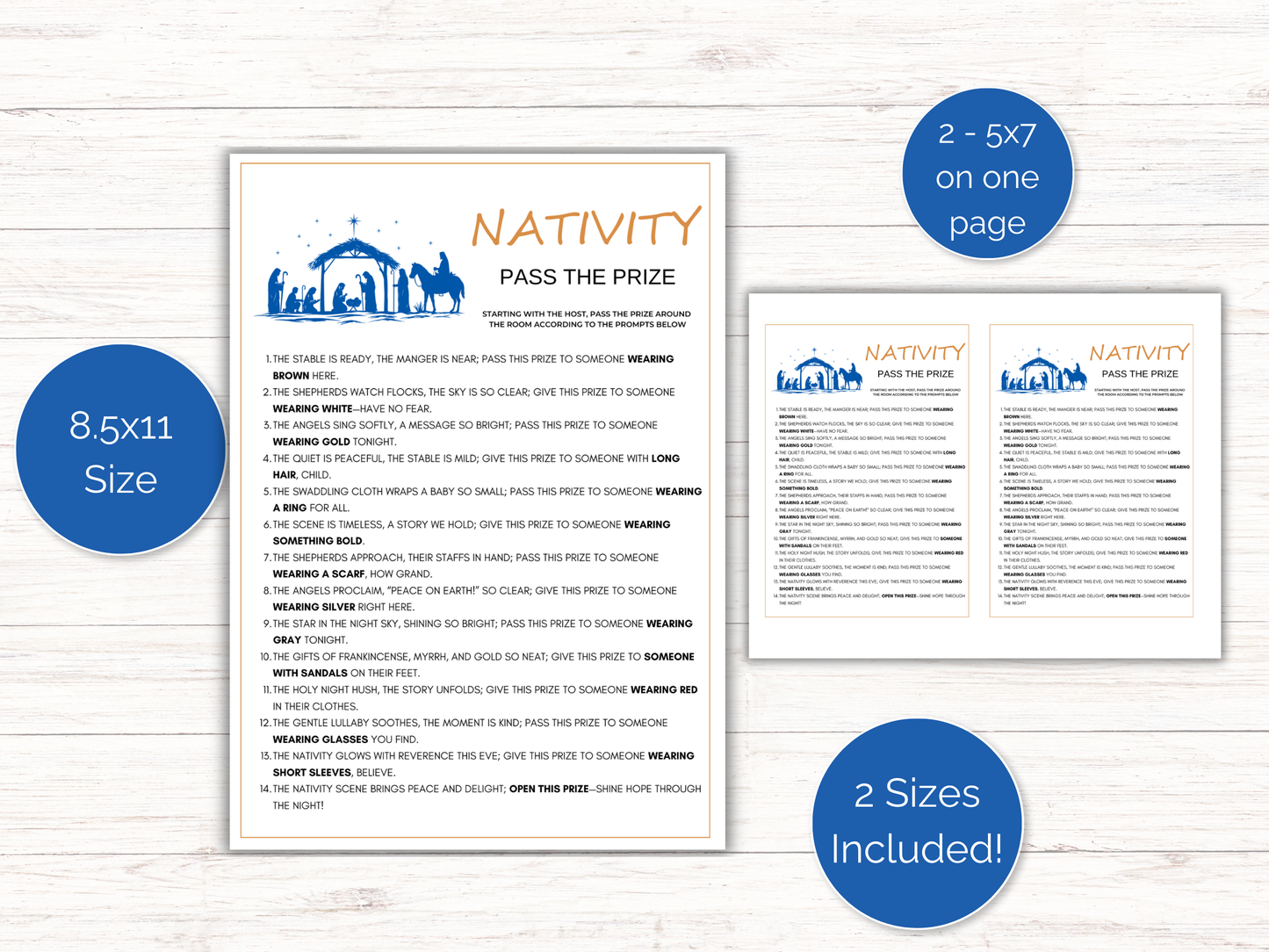 Nativity Pass The Prize