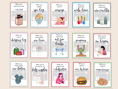 New Baby Gift Card Book Editable or Printable
