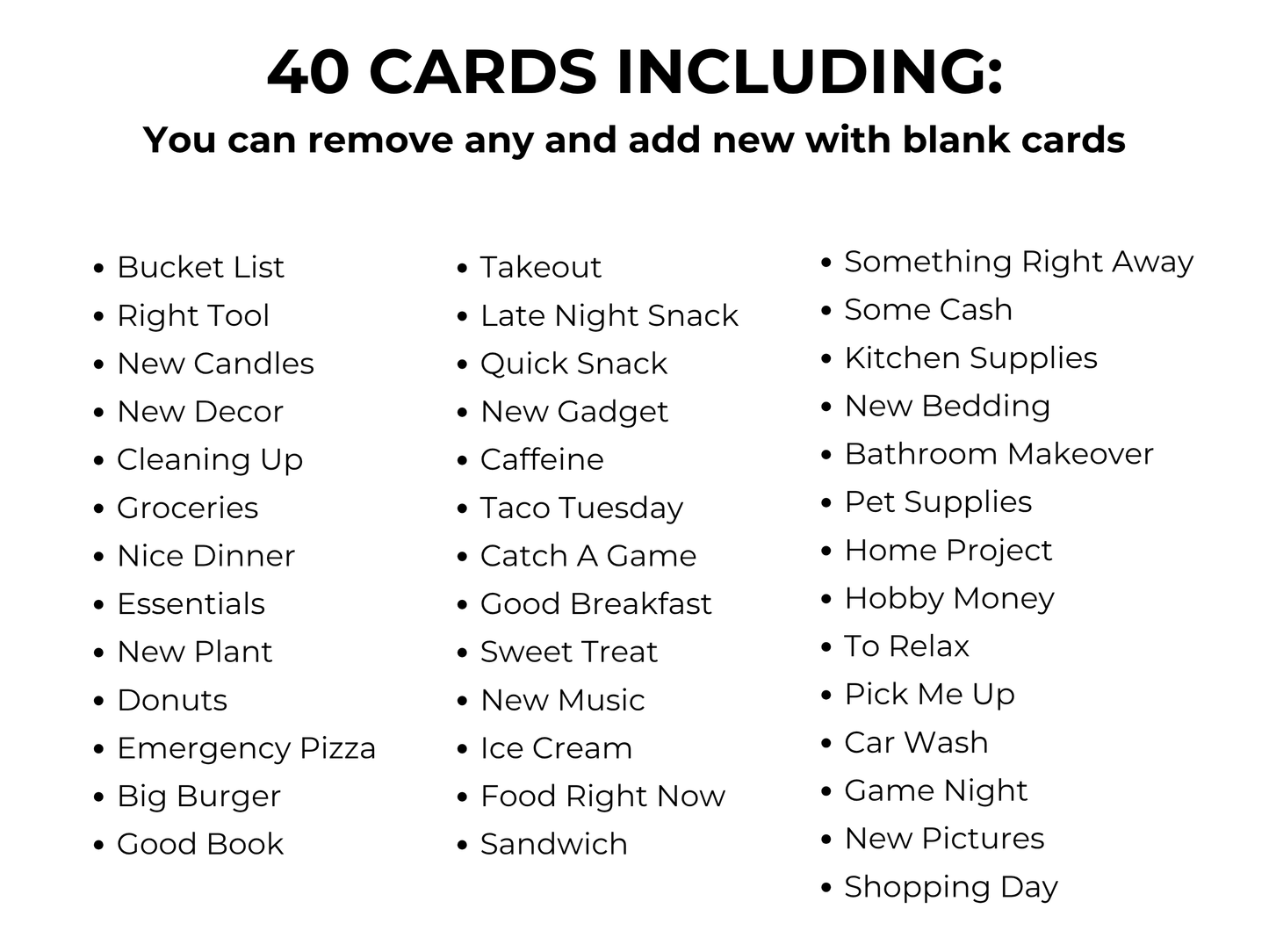 New Home Gift Card Book Editable or Printable