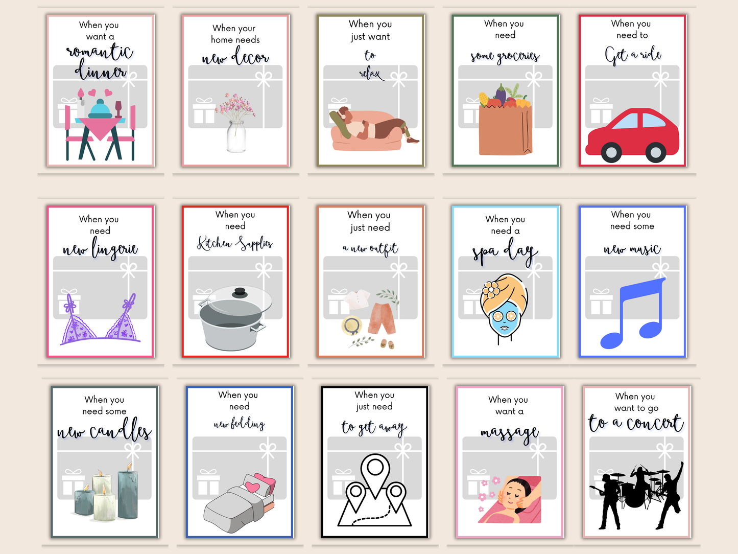 Newlywed Gift Card Book Editable or Printable