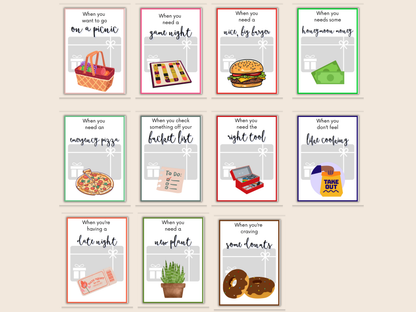 Newlywed Gift Card Book Editable or Printable