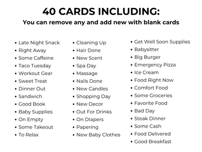 New Parents Gift Card Book Editable or Printable