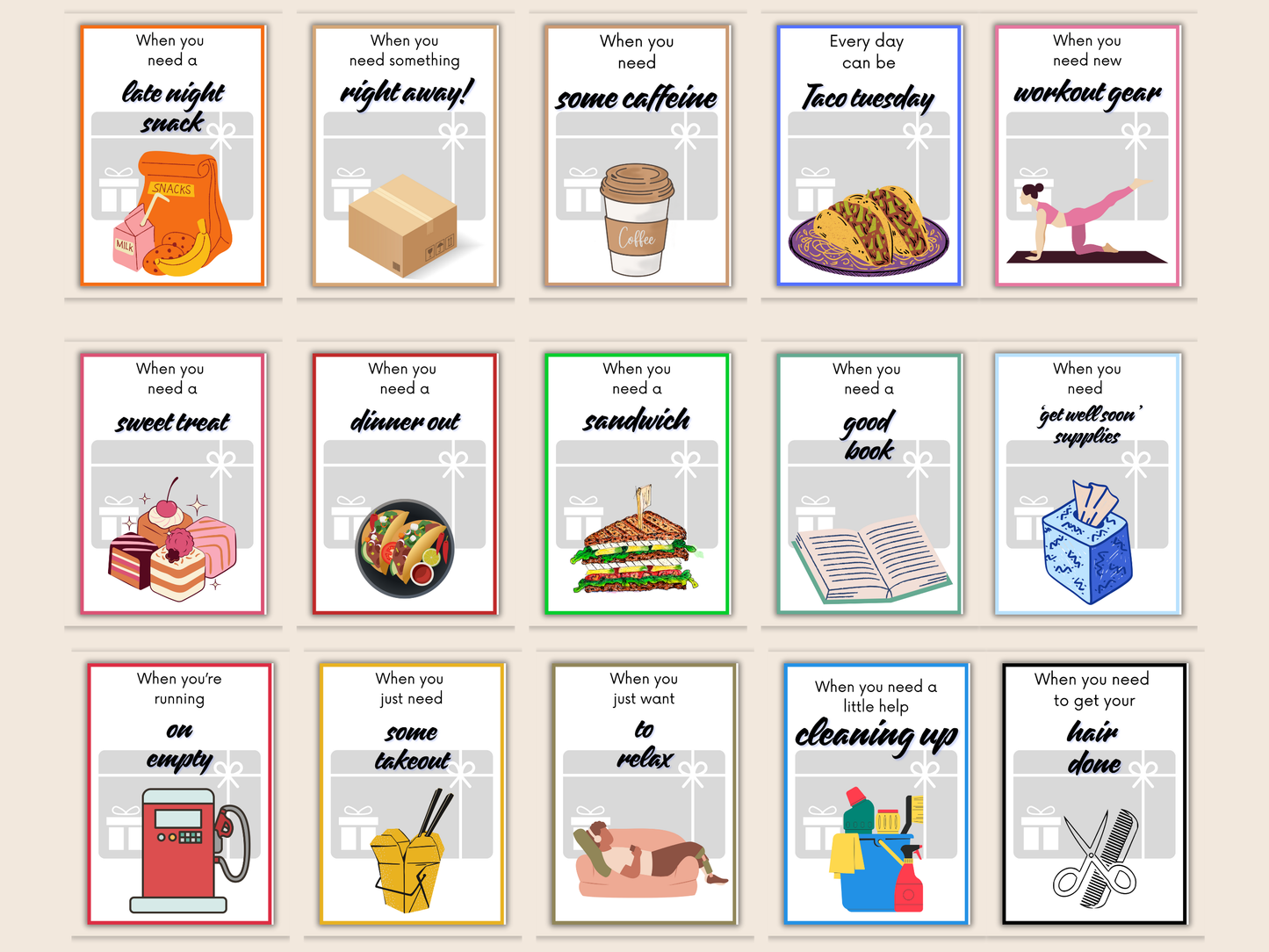 New Parents Gift Card Book Editable or Printable