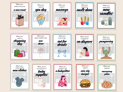 New Parents Gift Card Book Editable or Printable