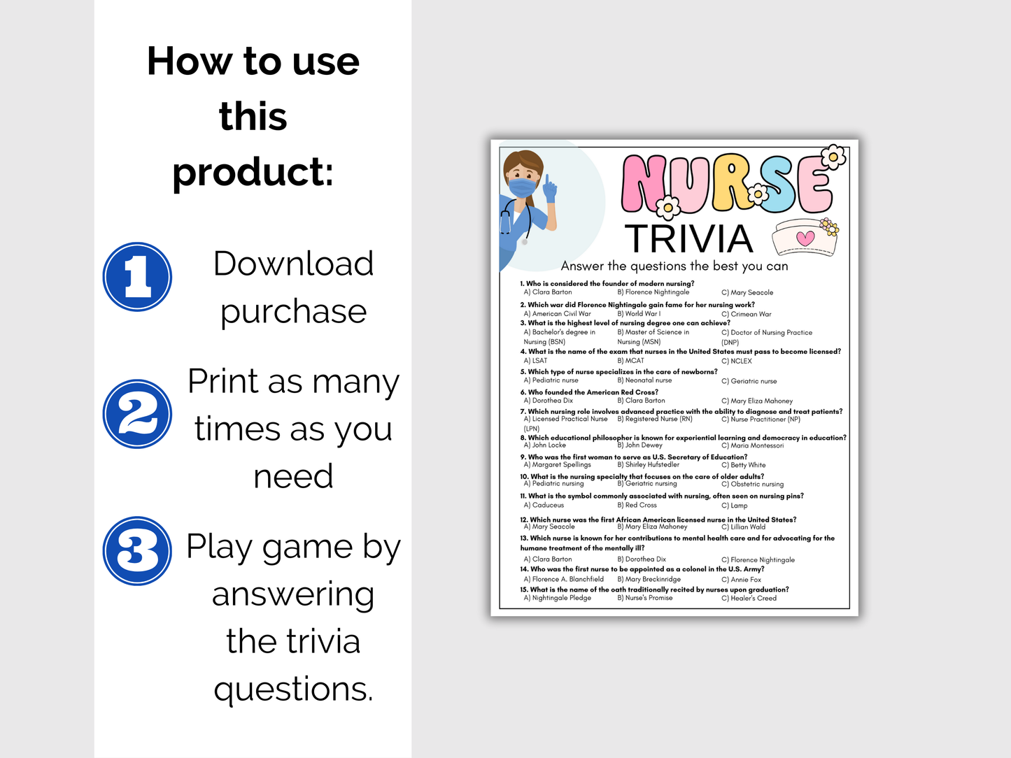 Nurse Trivia Game