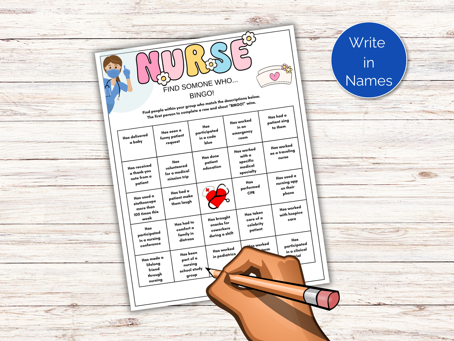 Nurse Find Someone Who