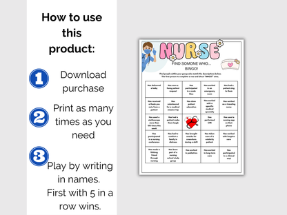 Nurse Find Someone Who