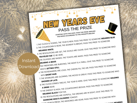 New Years Eve Pass The Prize
