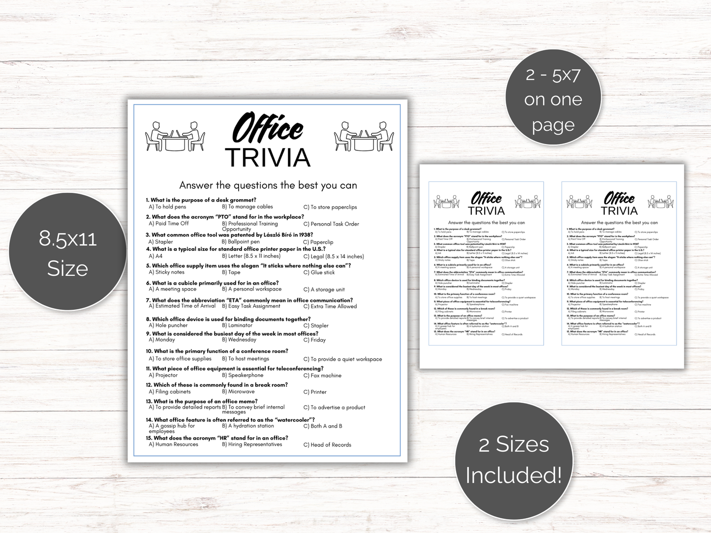 Office Trivia Game