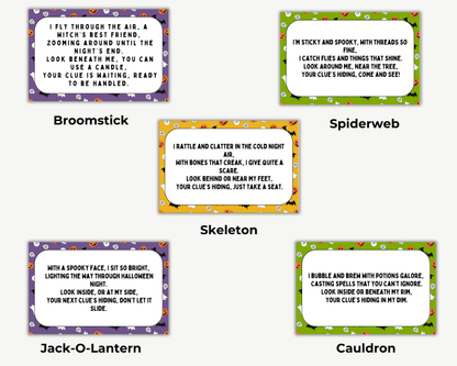 Outdoor Halloween Scavenger Hunt