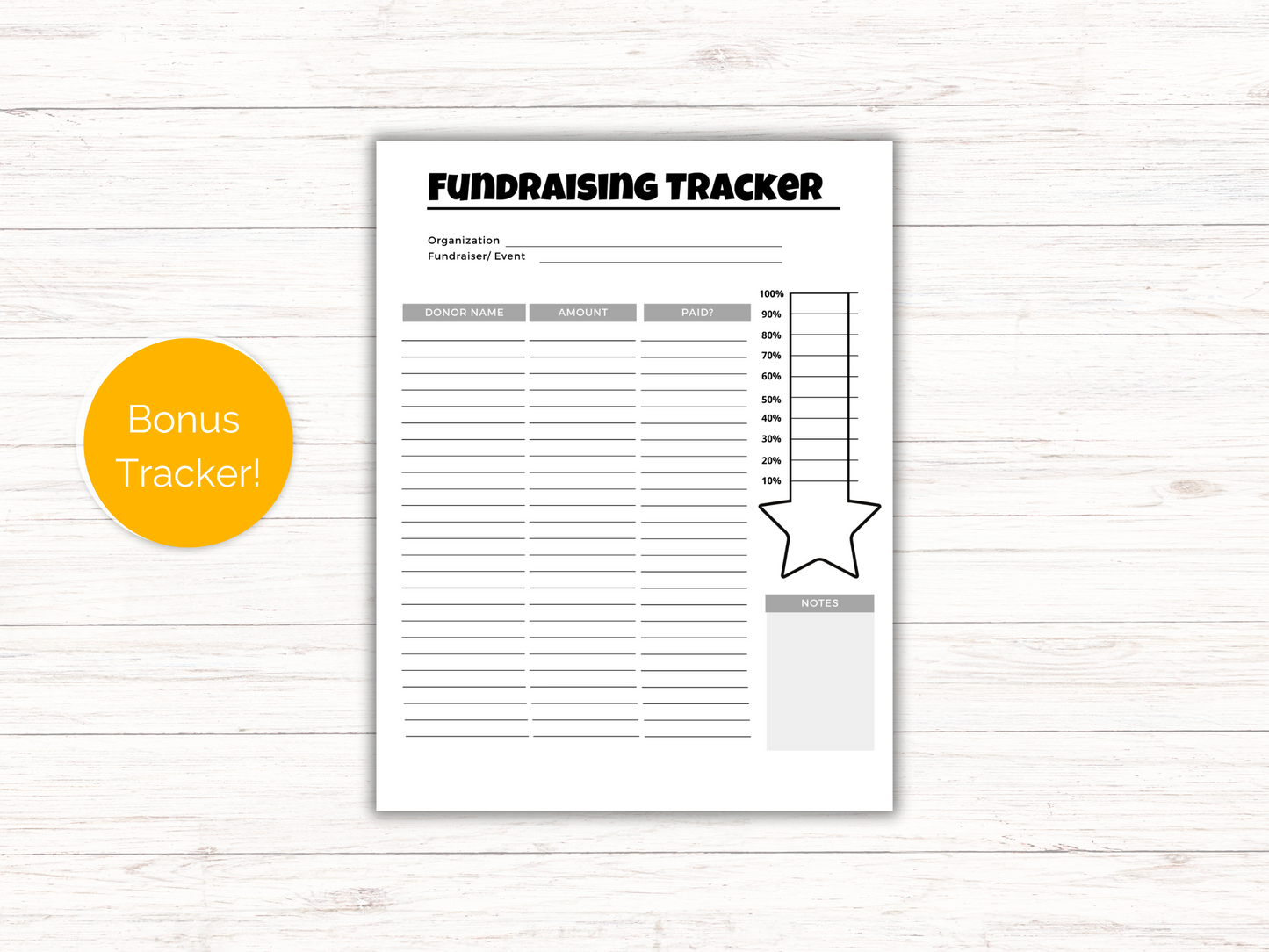 Editable Pageant Black Out My Board Fundraiser