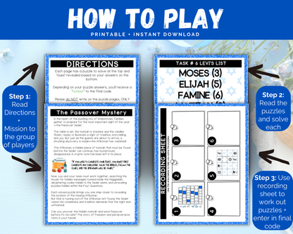 Passover Escape Room for Kids