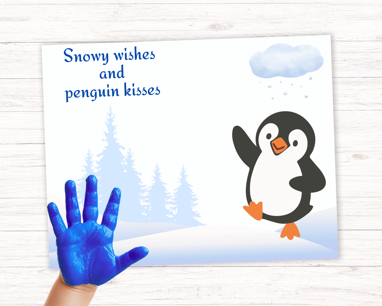 Penguin Handprint Art