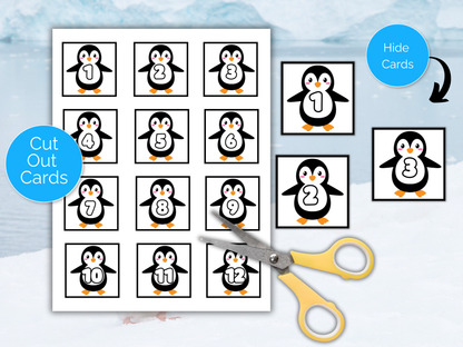 Penguin Scavenger Hunt for kids