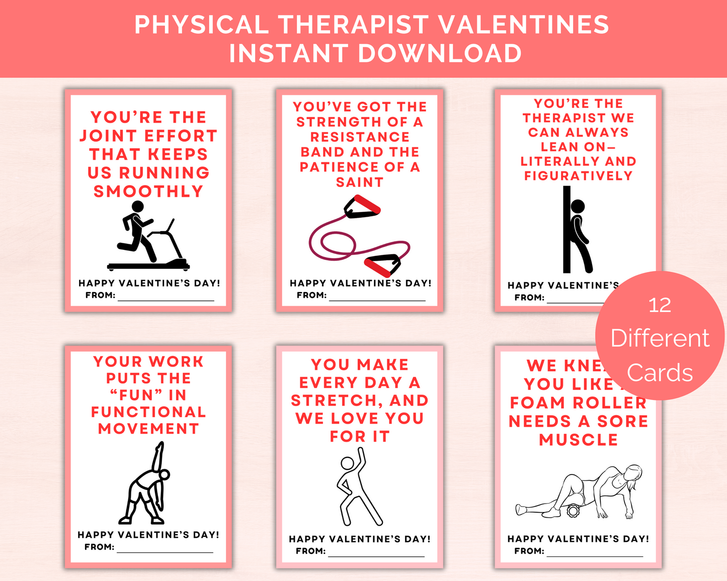 Funny Physical Therapist Valentine Cards