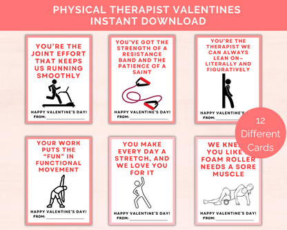 Funny Physical Therapist Valentine Cards