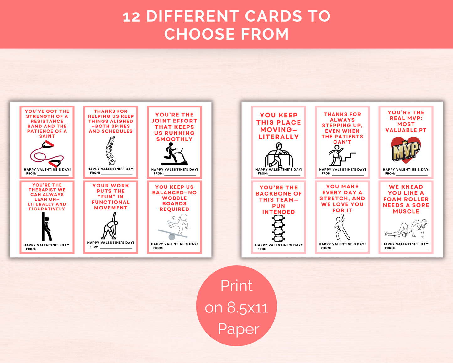 Funny Physical Therapist Valentine Cards