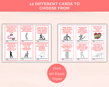 Funny Physical Therapist Valentine Cards