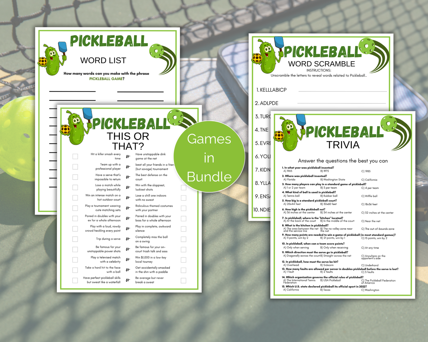 Pickleball Game Bundle
