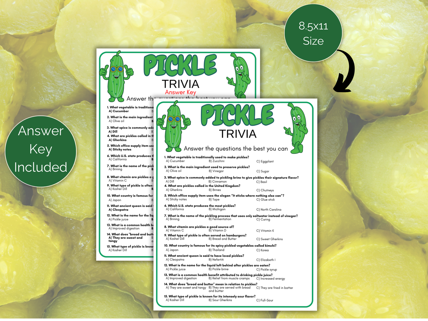 Pickle Trivia Game