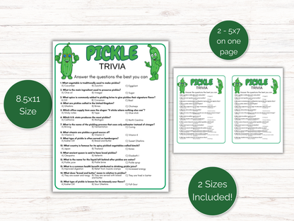 Pickle Trivia Game