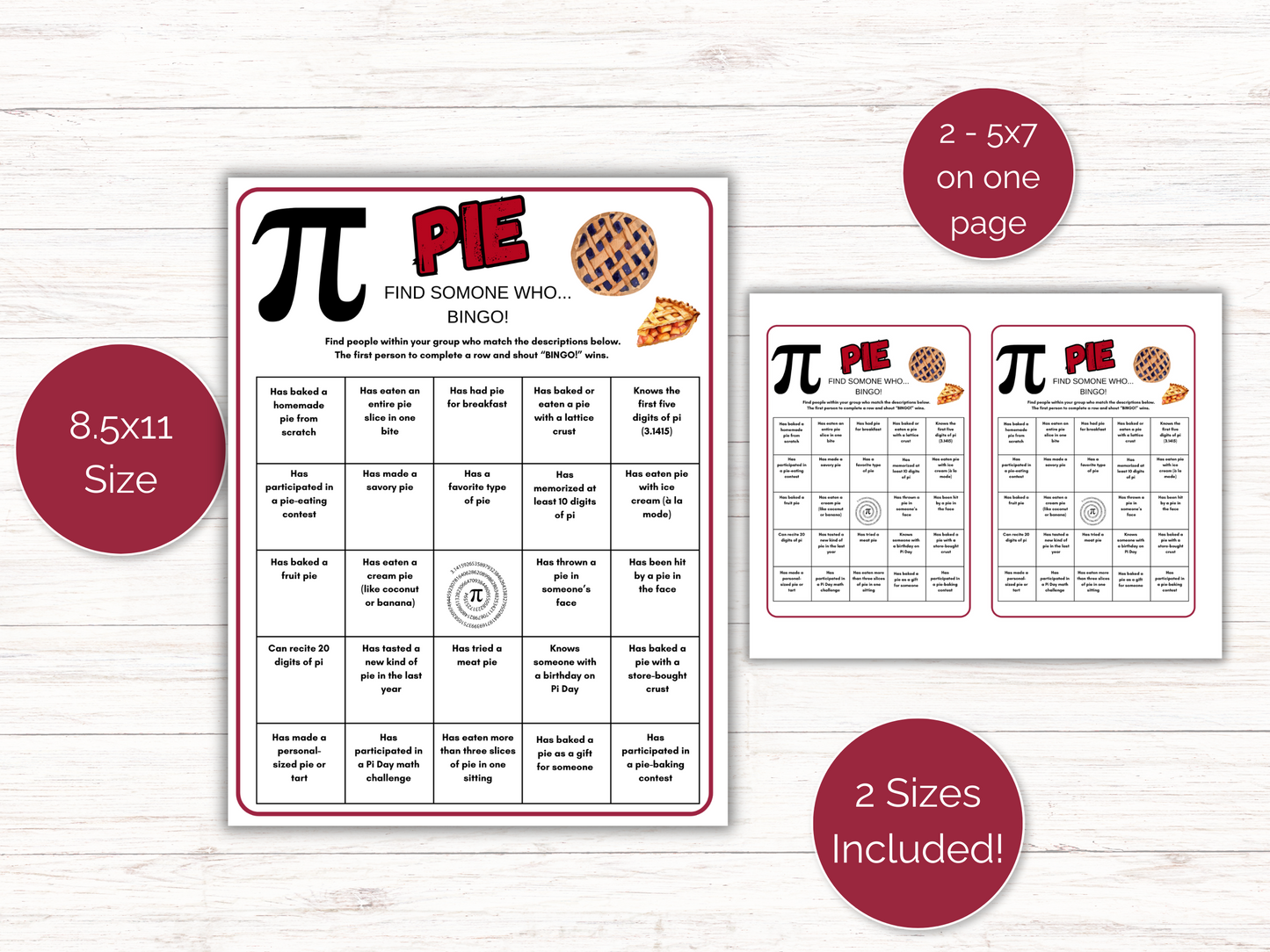Pi Day Find Someone Who