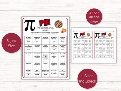 Pi Day Find Someone Who