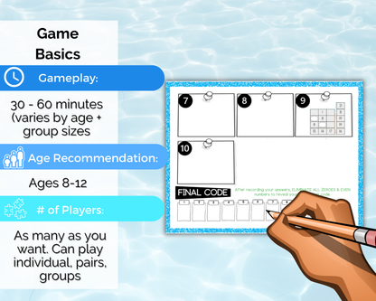 Pool Party Escape Room for Kids