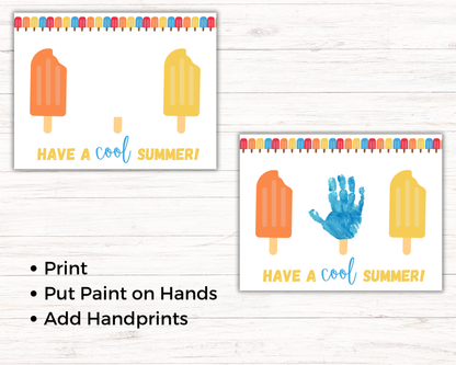 Popsicle Handprint Art