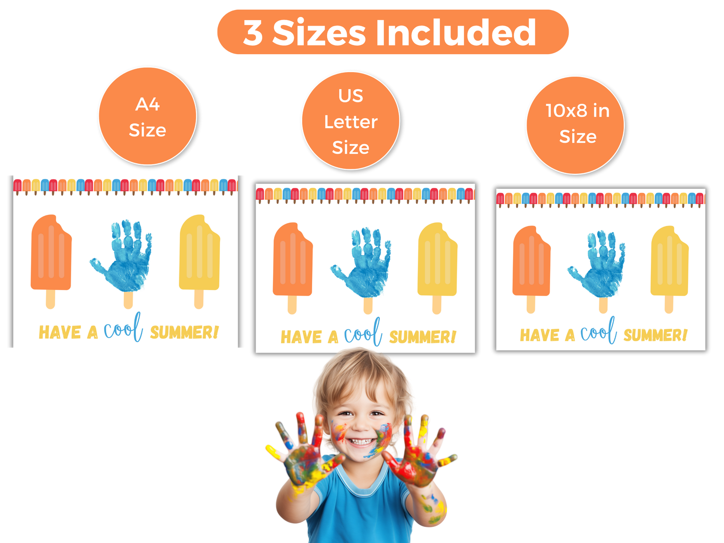 Popsicle Handprint Art