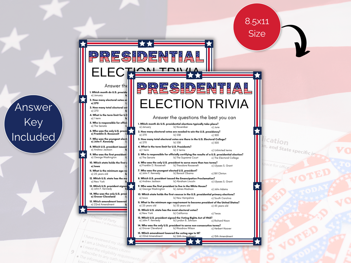 US Election Trivia Game