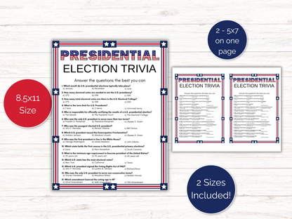 US Election Trivia Game